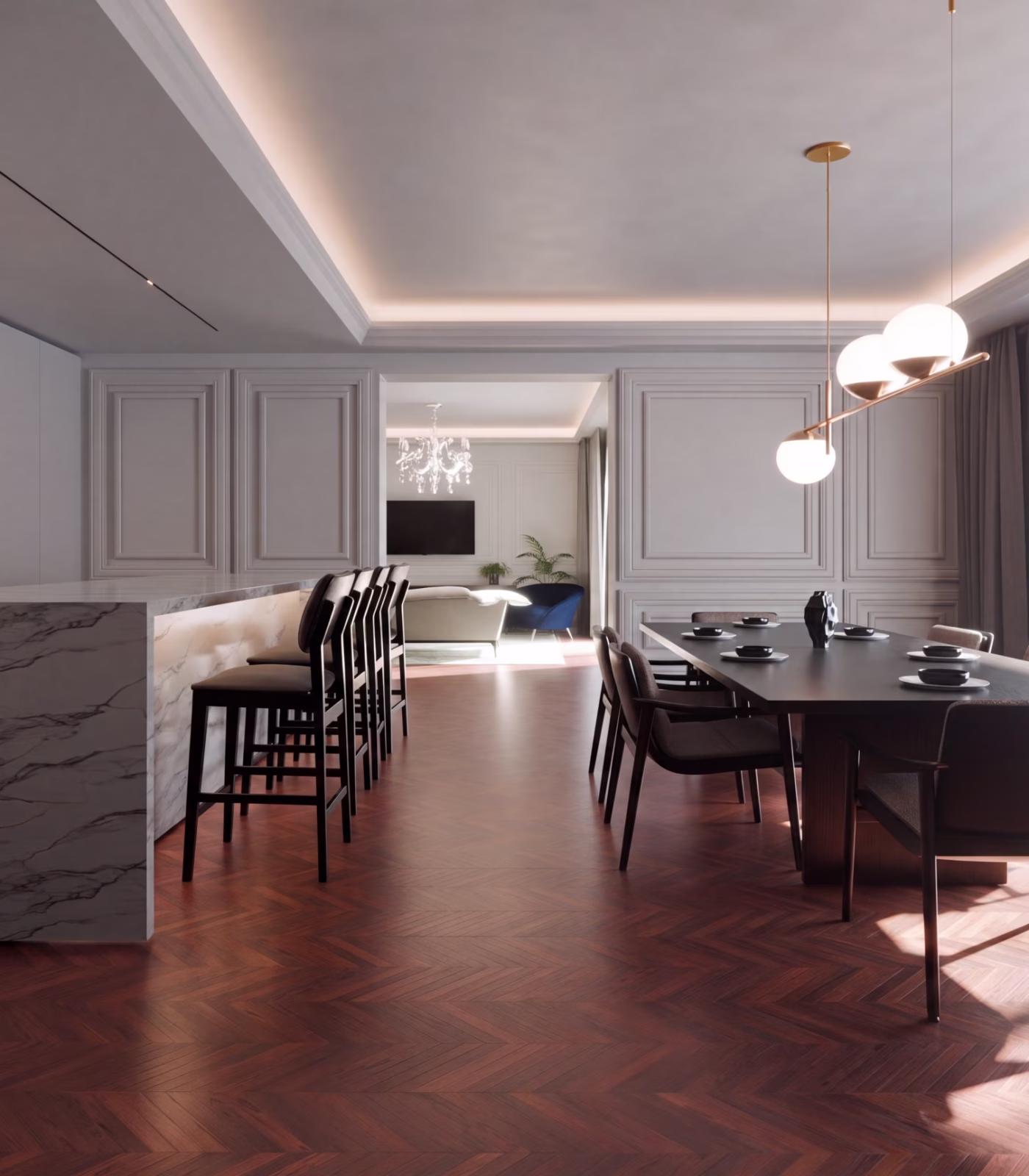 Progetto di interni per una cucina e soggiorno di una villa a Noto - DIMORArchitettura - Architetto a Noto